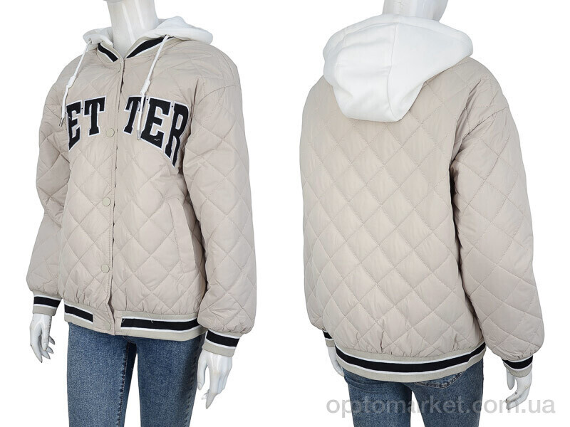 Купить Куртка жіночі 6218 beige TurnHug бежевий, фото 3