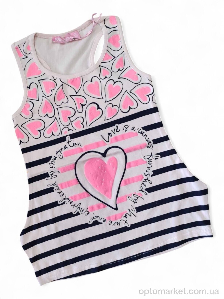 Купить Футболка дитячі 6234 світло-рожевий Bermini Kids бежевий, фото 1