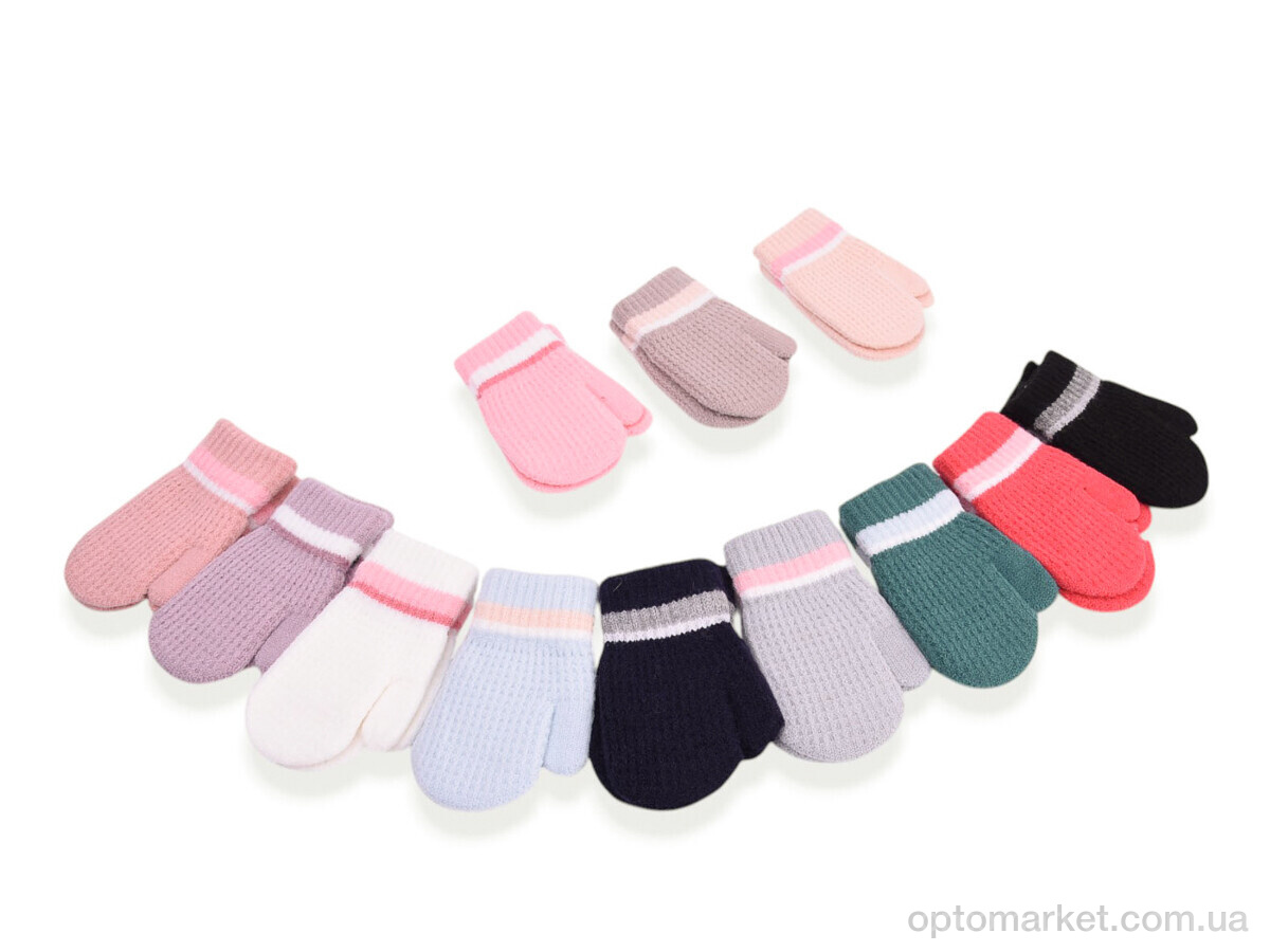 Купить Рукавиці дитячі 6256 (з начосом) mix Henu мікс, фото 1