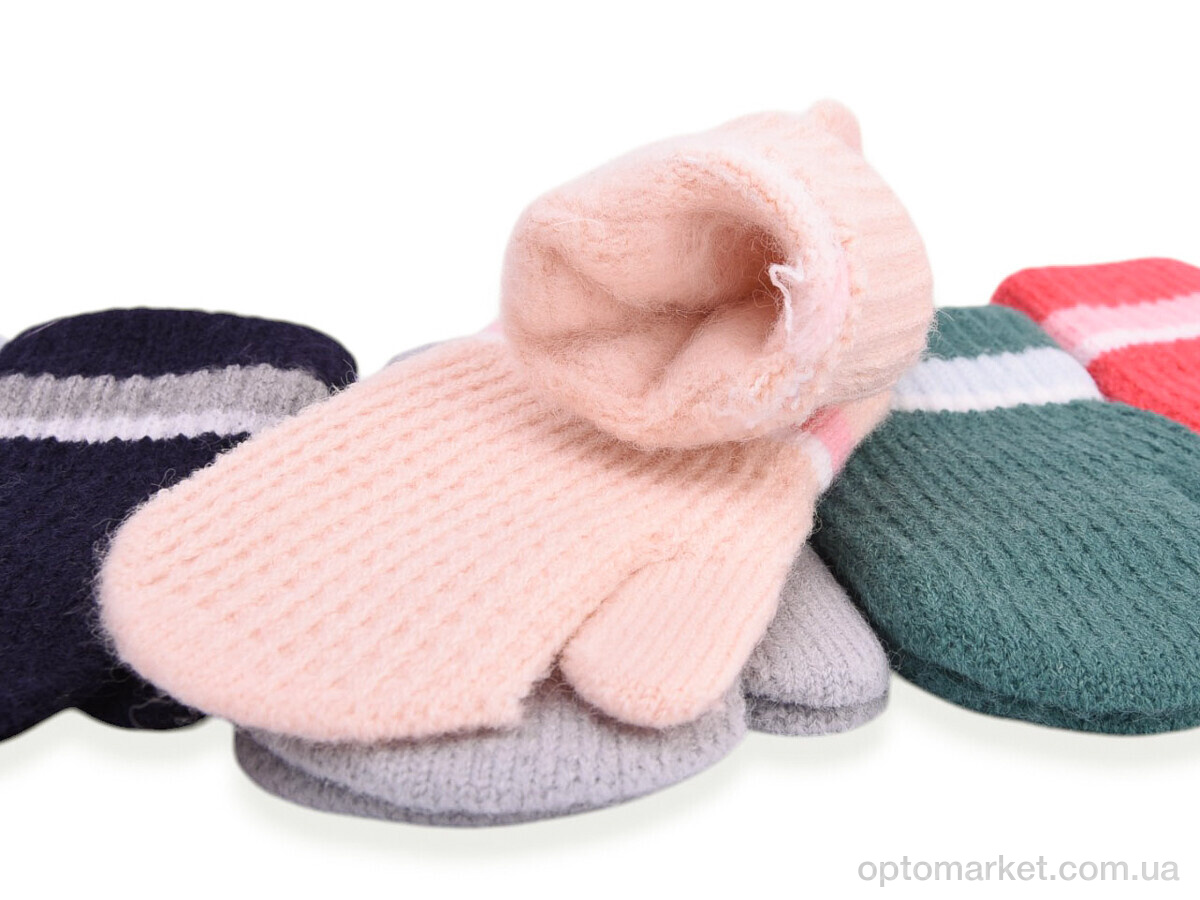 Купить Рукавиці дитячі 6256 (з начосом) mix Henu мікс, фото 2