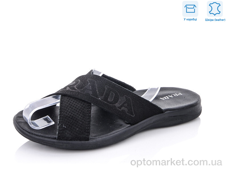 Купить Шльопанці чоловічі 6302 P.ada чорний, фото 2