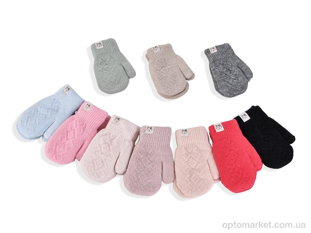 Купить Рукавиці дитячі 6372 (акрил) mix Henu мікс, фото 1