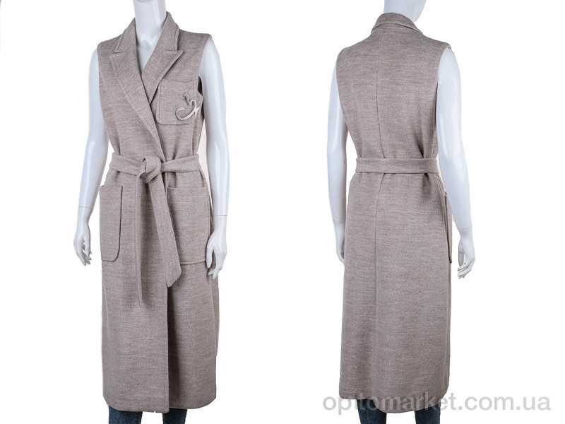 Купить Жилетка женские 6428 beige Minya бежевый, фото 3