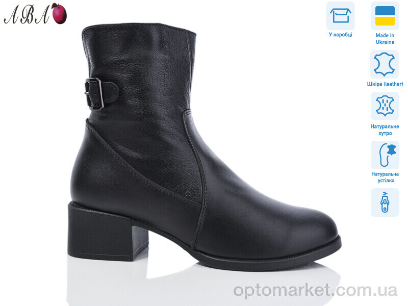 Купить Черевики жіночі 646 DJUS SHOES чорний, фото 1