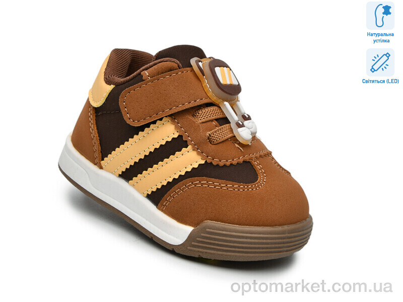 Купить Кросівки дитячі 65031K LED TOM.M коричневий, фото 1