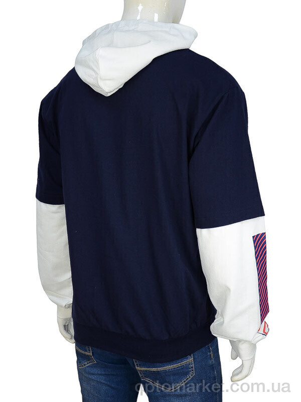 Купить Батник чоловічі 6582-3 navy (06895) Godsend синій, фото 2