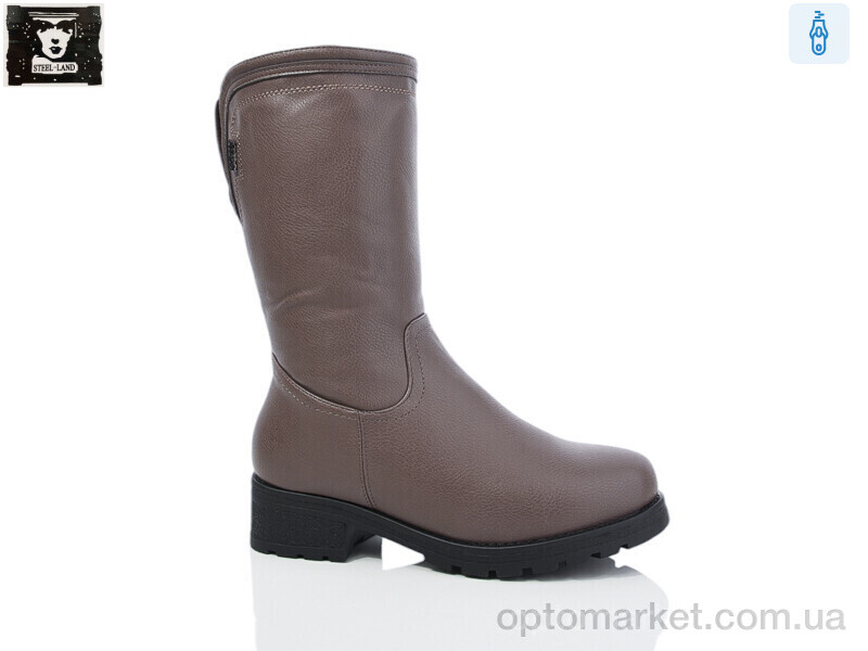 Купить Чоботи жіночі 659-19 Steel Land коричневий, фото 1