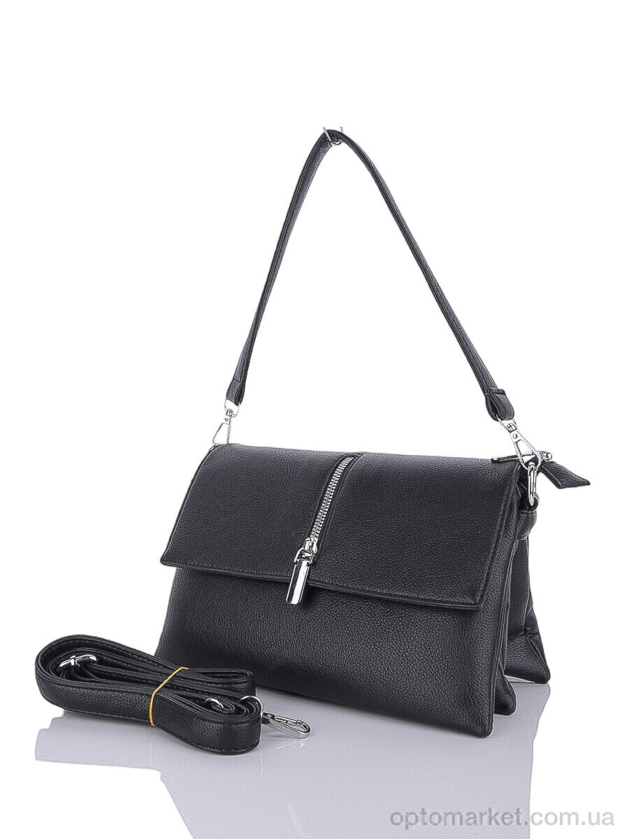 Купить Сумка женская 66026 black (16x26x9) Deliluna чорний, фото 1