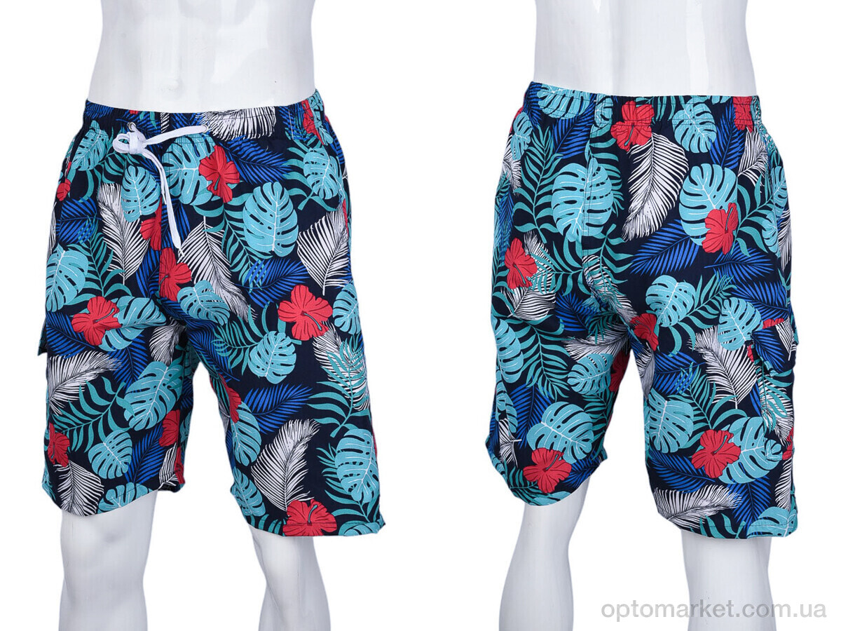 Купить Шорти чоловічі 6605 (08850) blue-green Miaozixin синій, фото 3