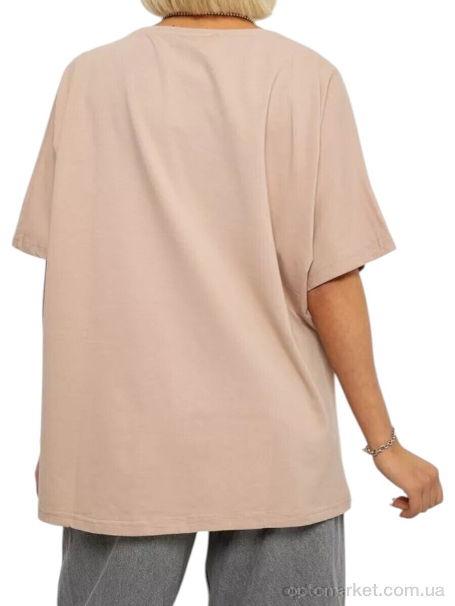 Купить Футболка жіночі 6605 бежевий Massmag бежевий, фото 2