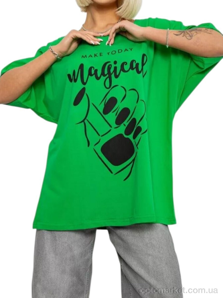 Купить Футболка жіночі 6605 зелений Massmag зелений, фото 1