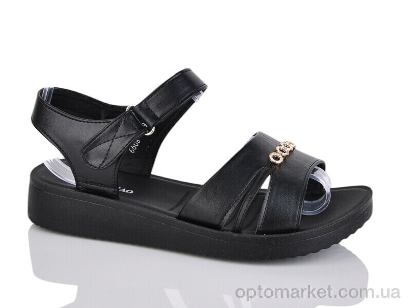 Купить Босоніжки жіночі 6606-1 YAQINIAO чорний, фото 1