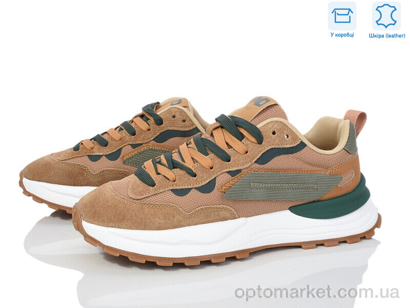 Купить Кросівки чоловічі 6606-2 норма MD коричневий, фото 1