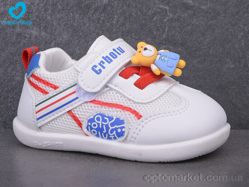 Купить Кросівки дитячі 6617 б-блак (11.5-13.5 см) Comfort-baby білий, фото 2