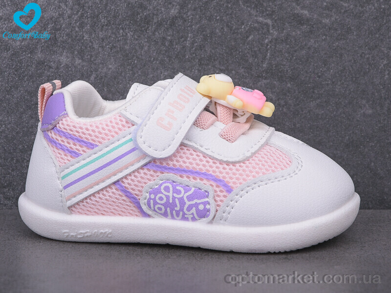 Купить Кросівки дитячі 6617 б-рож (11.5-13.5 см) Comfort-baby рожевий, фото 2