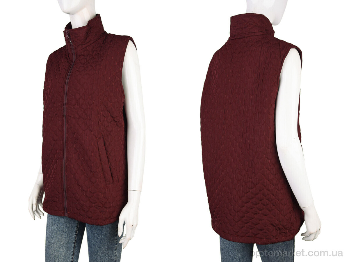 Купить Жилетка жіночі 6632 (11992) bordo GXY бордовий, фото 3