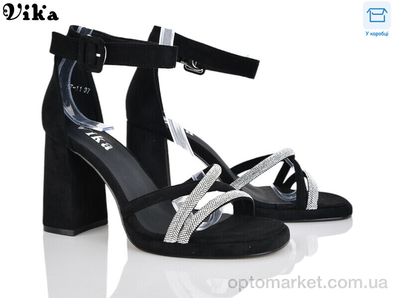 Купить Босоніжки жіночі 67-11 Vika чорний, фото 1