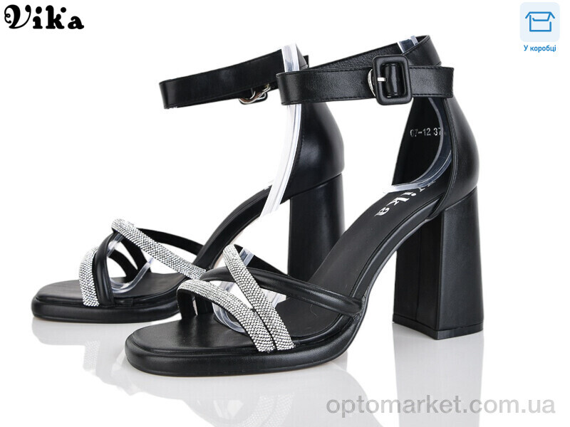 Купить Босоніжки жіночі 67-12 Vika чорний, фото 1