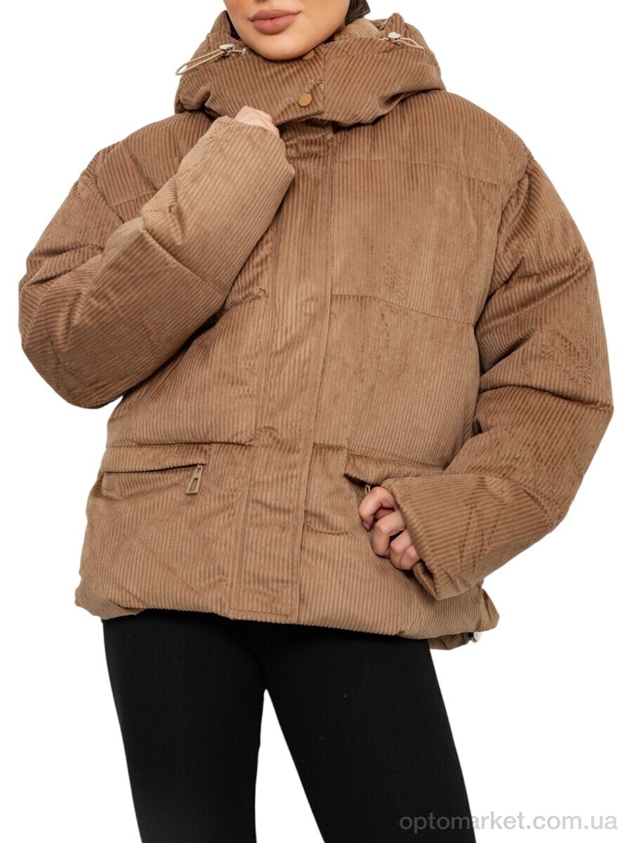 Купить Куртка жіночі 6706 (12059) d.beige Лили коричневий, фото 1