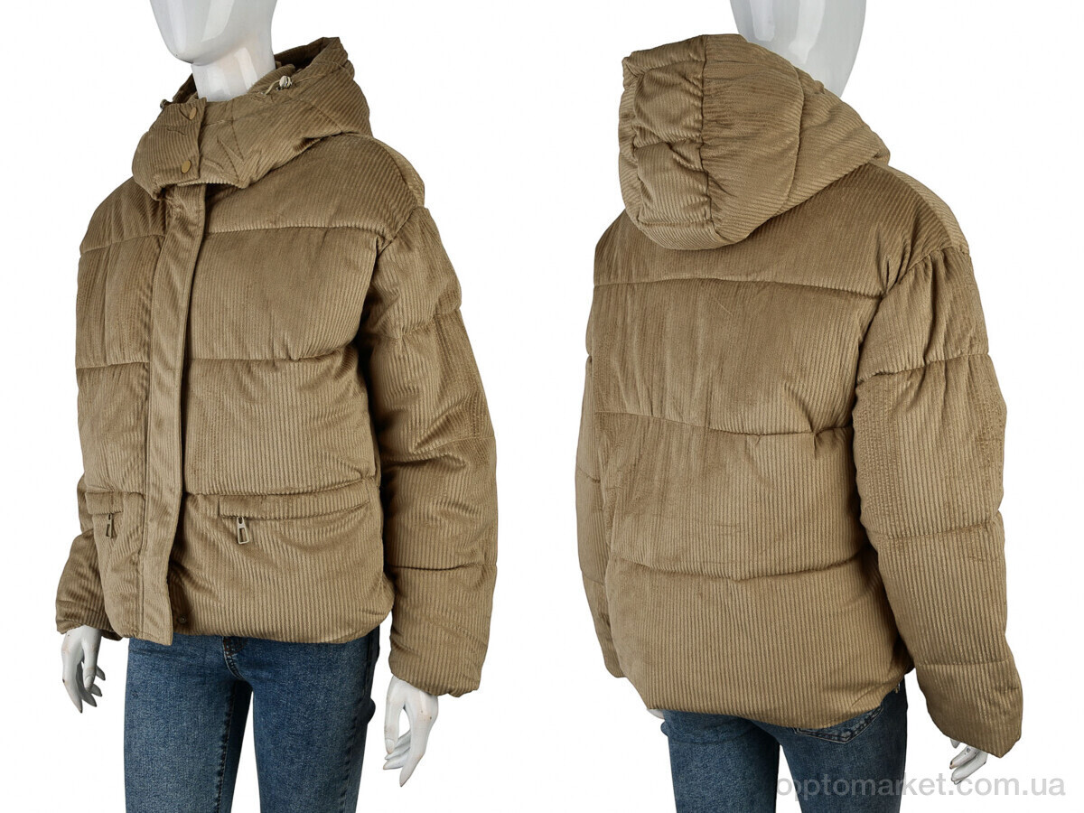 Купить Куртка жіночі 6706 (12059) d.beige Лили коричневий, фото 3