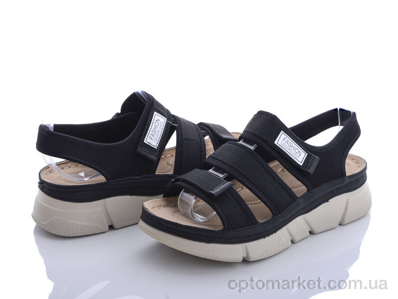 Купить Босоніжки жіночі 6706 black LuDaoWangZi чорний, фото 1