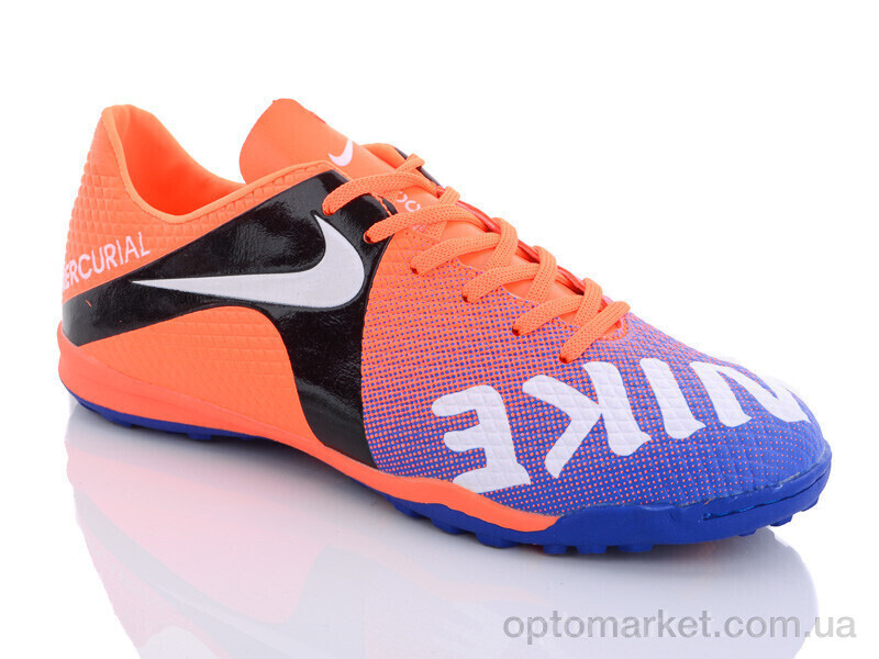 Купить Футбольне взуття чоловічі 671A-3 N.ke помаранчевий, фото 2