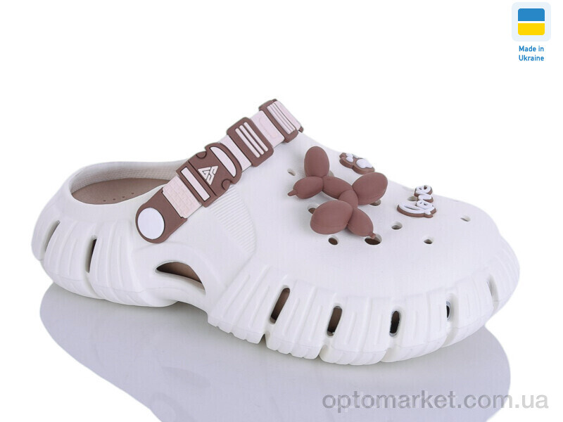 Купить Крокси жіночі 677 айворі Gipanis бежевий, фото 1