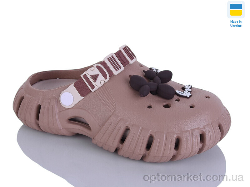 Купить Крокси жіночі 677 т.беж Gipanis коричневий, фото 1