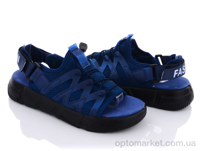 Купить Сандалі чоловічі 68-02 blue-black Summer shoes синій, фото 1