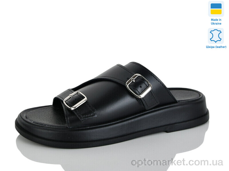 Купить Шльопанці жіночі 68-1 Mermaid чорний, фото 1