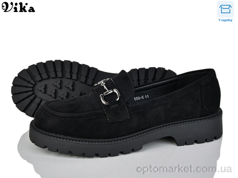 Купить Туфлі жіночі 680-8 Vika чорний, фото 1
