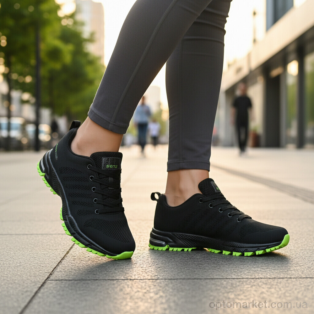 Купить Кросівки жіночі 6819B-16 Bonote чорний, фото 3