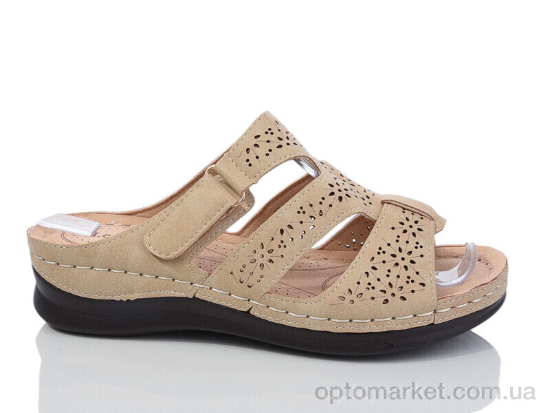 Купить Шльопанці жіночі 685-3 Leguzaza коричневий, фото 1