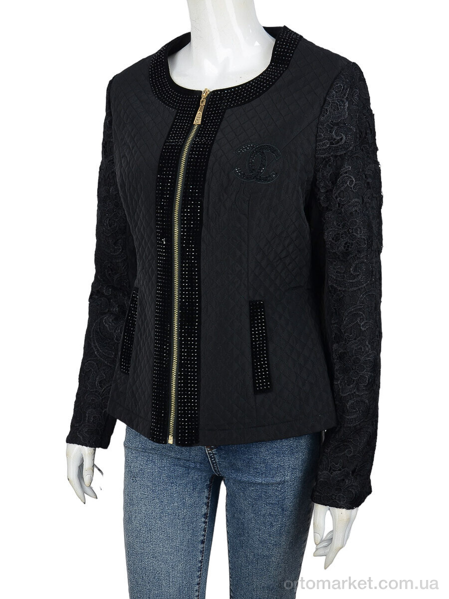 Купить Куртка жіночі 6898 black (07340) C.anel чорний, фото 2