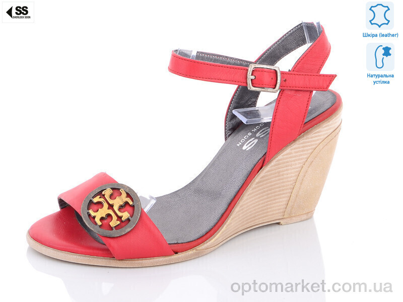 Купить Босоніжки жіночі 69-360 Sherlock Soon червоний, фото 1