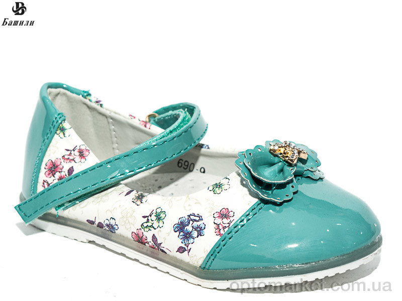 Купить Туфлі дитячі 690-9 green Башили зелений, фото 1