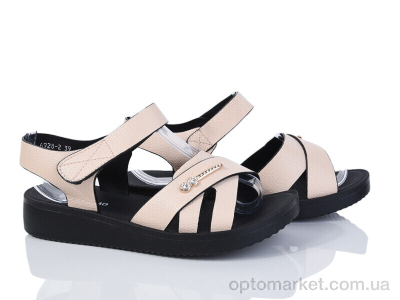 Купить Босоніжки жіночі 6928-2 YAQINIAO бежевий, фото 1