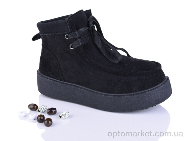 Купить Черевики жіночі 693-1 LQD чорний, фото 2