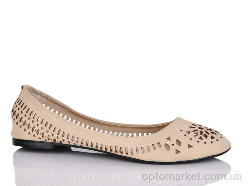 Купить Балетки жіночі 7-001 Lion бежевий, фото 1