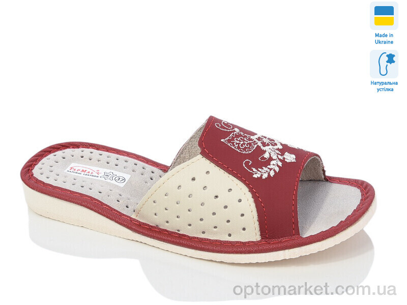 Купить Шльопанці жіночі 7-26 комн. закр. TapMal червоний, фото 1
