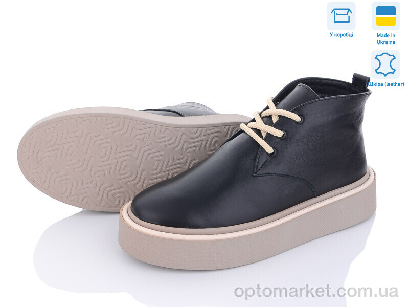 Купить Черевики жіночі 7001-39 черн кож A.N.I.One чорний, фото 1