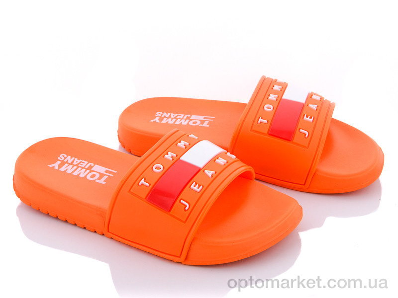 Купить Шльопанці дитячі 7009-310 Tommy Jeans помаранчевий, фото 1