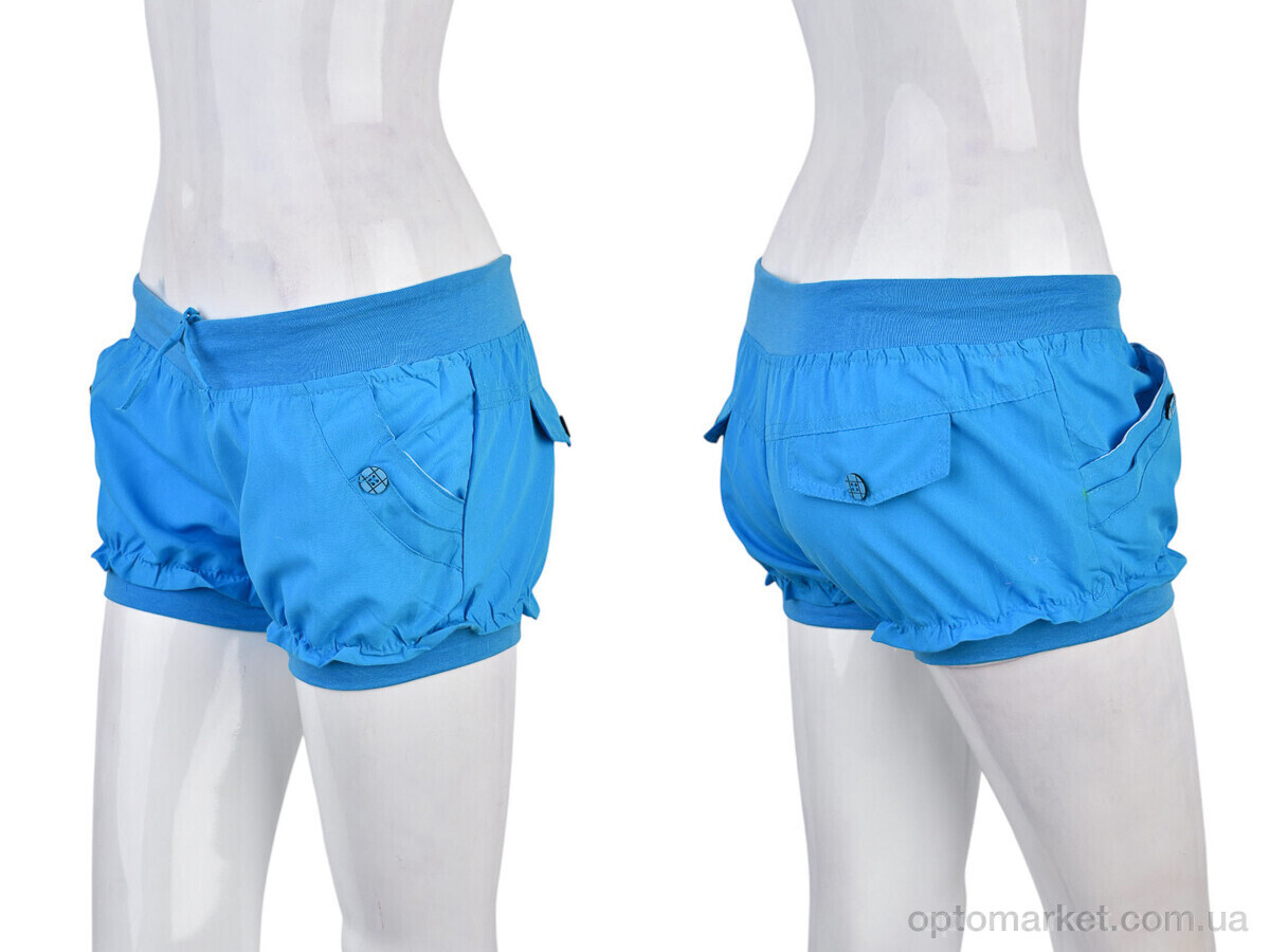 Купить Шорти жіночі 7012-3 blue (02019) Shandian синій, фото 3