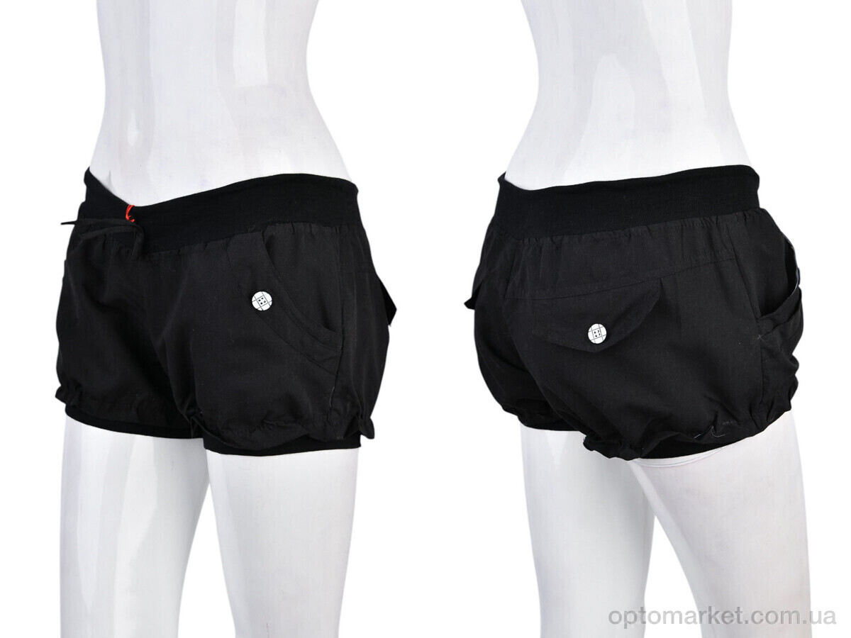 Купить Шорти жіночі 7012-5 black (02019) Shandian чорний, фото 3