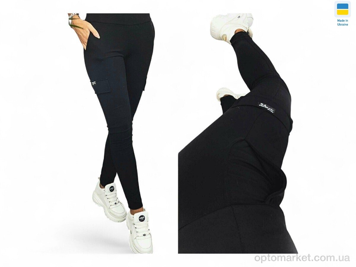 Купить Лосини жіночі 7013 чорний Sport style чорний, фото 1