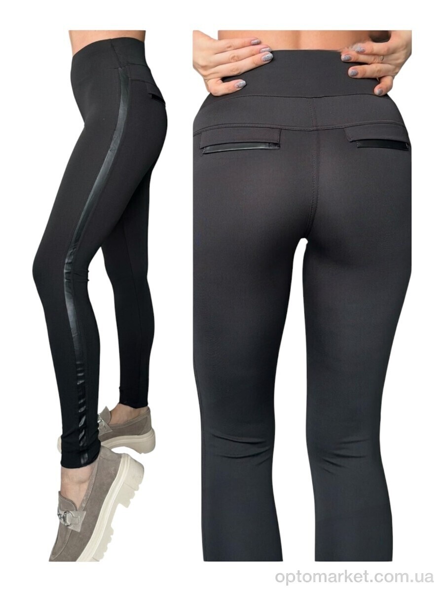 Купить Лосини жіночі 70146 чорний Sport style чорний, фото 1