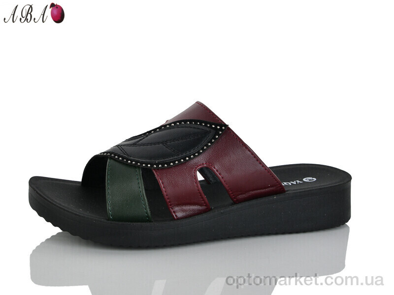 Купить Шльопанці жіночі 7015-2 YAQINIAO бордовий, фото 1