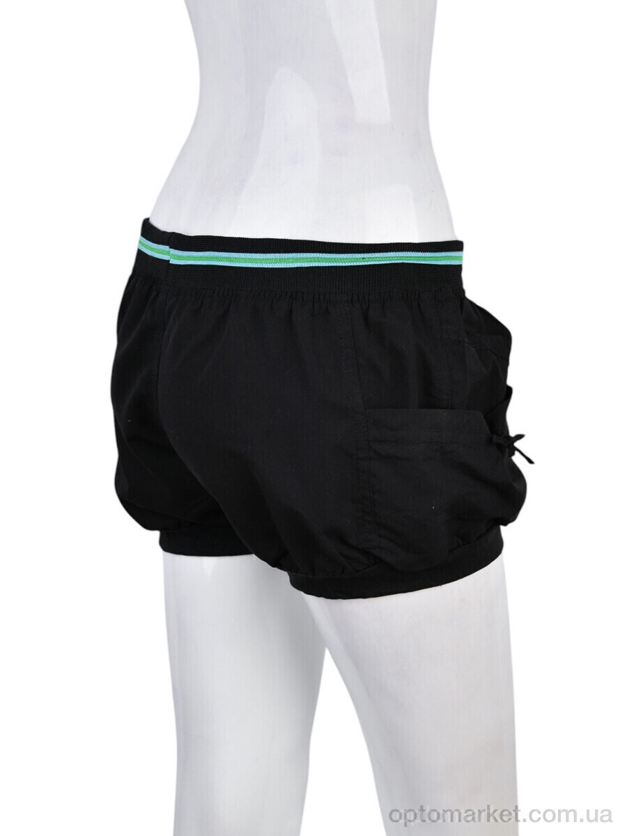 Купить Шорти жіночі 7020-5 black-green (02019) Shandian чорний, фото 2