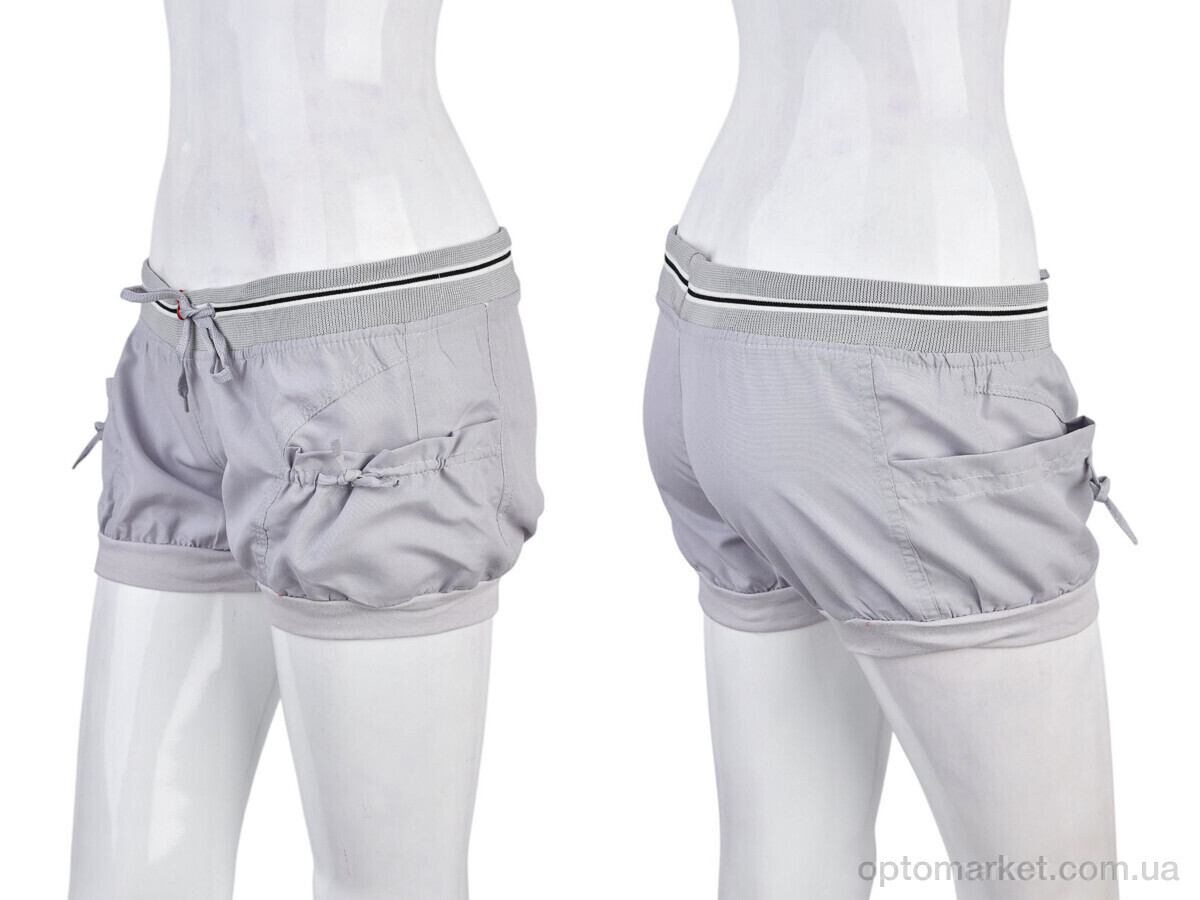 Купить Шорти жіночі 7020-8 grey (02019) Shandian сірий, фото 3