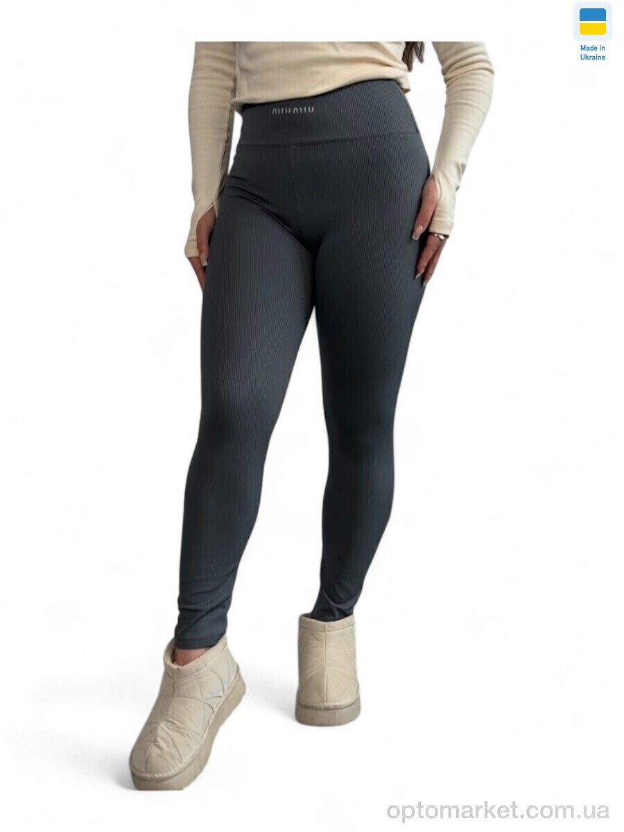 Купить Лосини жіночі 70225-1 сірий M.u Miu сірий, фото 2